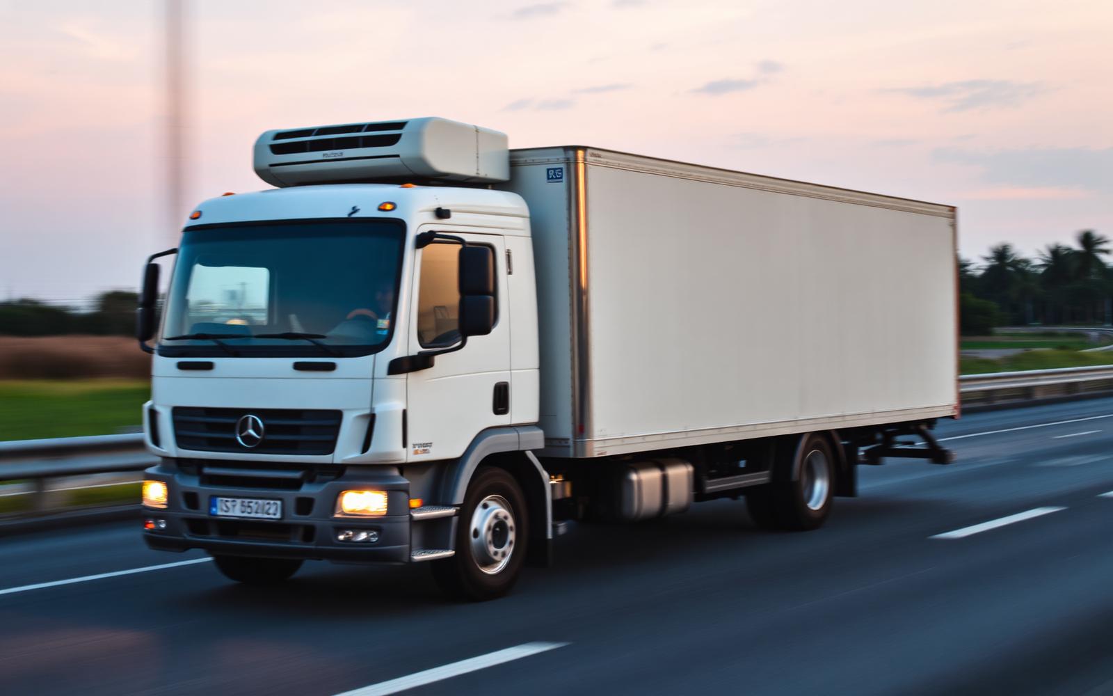 Refrigerated delivery truck